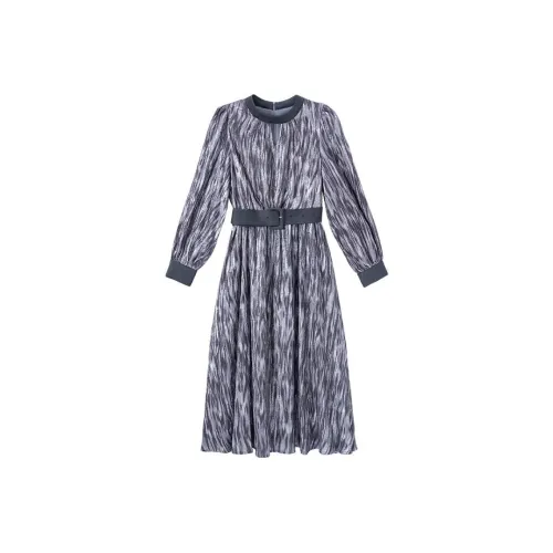 Tang Xi Длинное платье с длинными рукавами женское