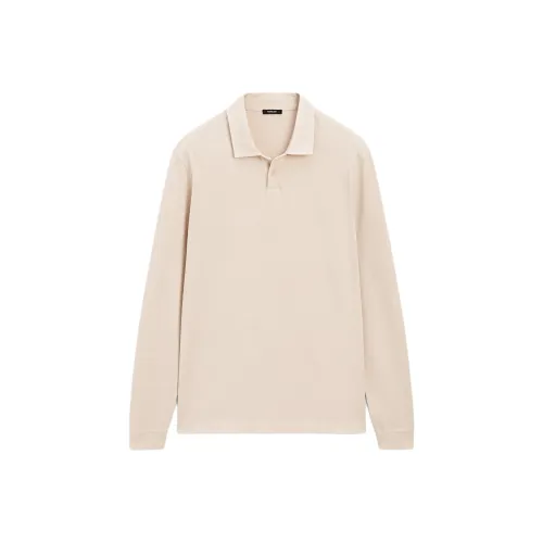Massimo Dutti Экрю Мужская Поло
