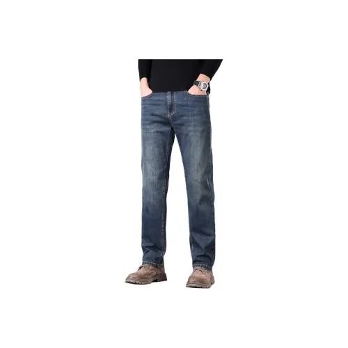 BINGSHENG Индиго Унисекс Джинсы