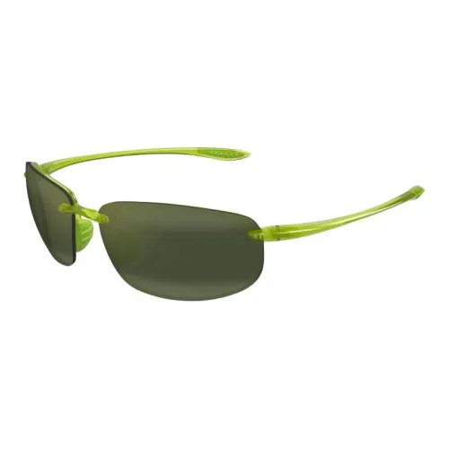 Maui Jim Ацетат OVAL SUNGLASSES Унисекс Зеленый