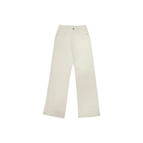 DANCANG Корейский стиль HIGH RISE Свободный крой Широкие брюки Женские