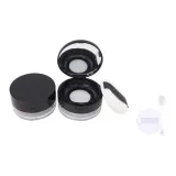 [Розовый+2г Ложка]20г Большая Сетка Свободная Пудра Коробка (Черная)