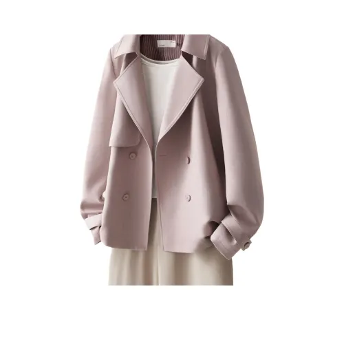 IHIMI Нежно-розовый Женский Тренч