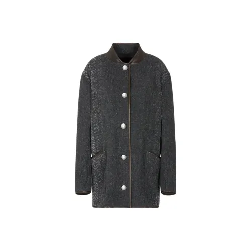 GIORGIO ARMANI Серый Женский Пальто