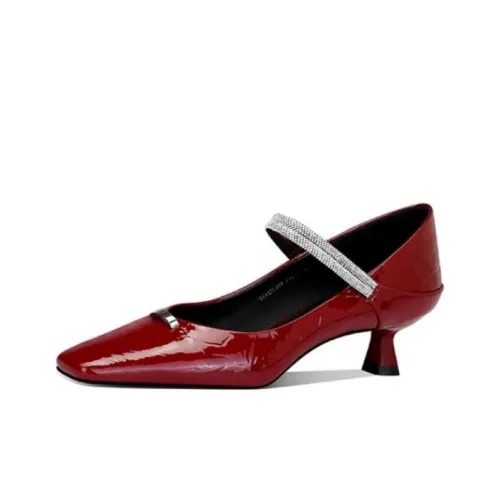 JESSICA SOPHIA Туфли Мэри Джейн с узким каблуком 4CM Женские