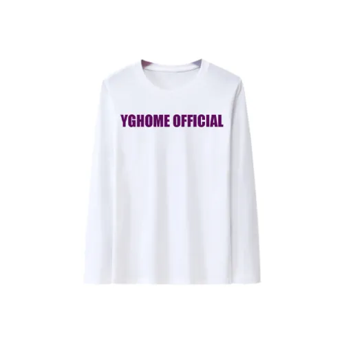 YGHOME OFFICIAL Белый Унисекс Футболки