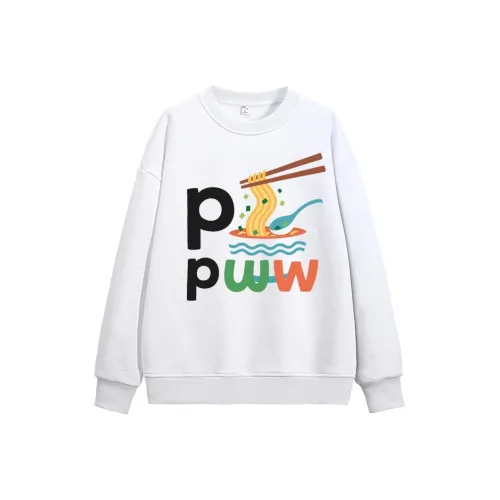 PWUE Белый Унисекс Свитшоты