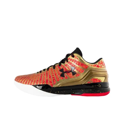 Under Armour ClutchFit Drive Low Топ Баскетбольные кроссовки Мужской Золото Красный