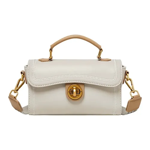 OUBOTE Сумка из синтетической кожи женская экрю и абрикос