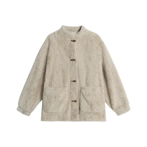 KKX Абрикос Женские Бархатные Куртки