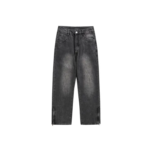 KM Черный Унисекс Джинсы