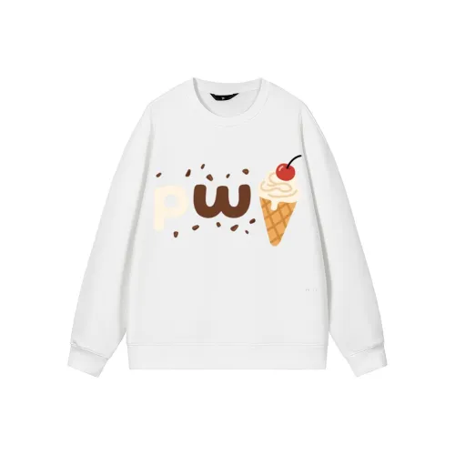 PWUE Белый Унисекс Свитшоты