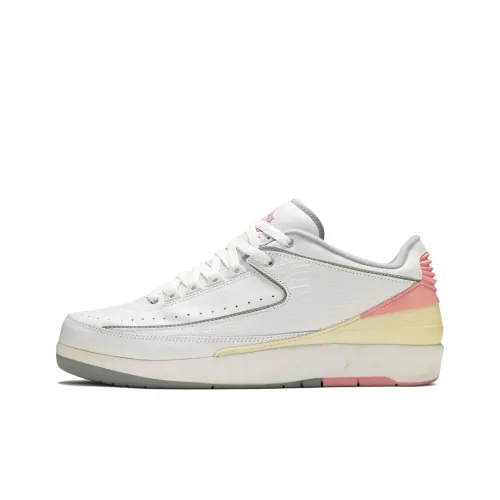 Jordan Air Джордан 2 Low Топ Винтажные баскетбольные кроссовки Женские Белые