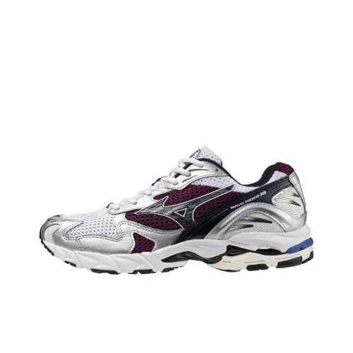 Кроссовки для бега Mizuno Wave Rider 10 Унисекс Серебристо-белый Фиолетовый