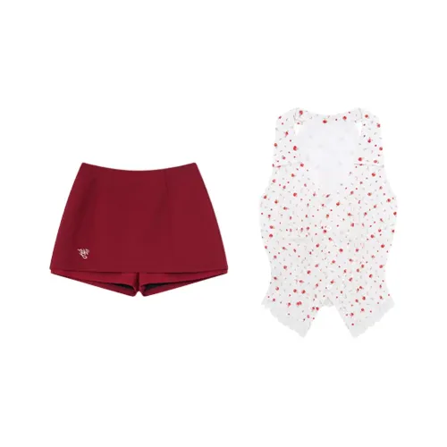 MUQINGQING Белый Женские Комплекты с Юбкой