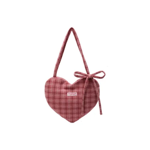 XOKY Ткань Сердце-Формированная Сумка Сумка через плечо Стандартная Женская Красная Синяя Розовая