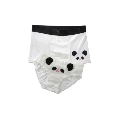 MEIJIAO Белый медведь [Пара Мужской Женский] Унисекс Трусики-бикини