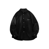 [Фланель Мягкая и Дружественная к коже] Черный (Логотип Connected на груди)