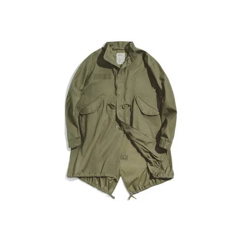 MADEN Светло-армейский зеленый свободный крой два размера мужской пальто