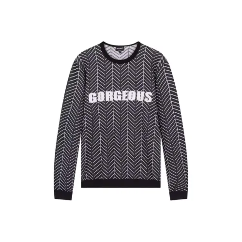 GIORGIO ARMANI Черный Серый Цвет Мужские Свитера