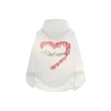 Белый (Правый, цветочный дизайн, сердце)