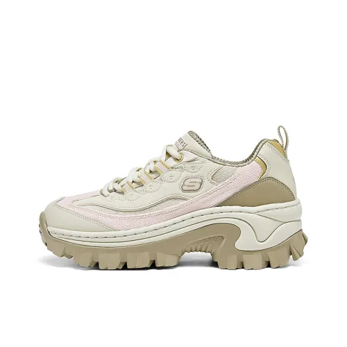 Skechers HI Ryze Мед Торт Медвежонок Низкий Топ Толстая Подошва Кроссовки Женские Бежево-Розовые