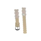 Смола Wave Pattern Кожаный ремешок - Абрикос Неоново-белый