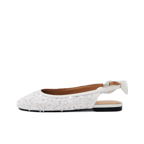 ElegiFemme Конфетный цвет Кролик Повседневная обувь Спина Плоская подошва Основа Женские