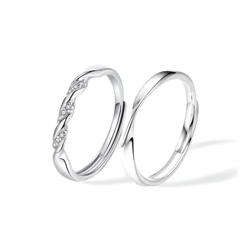 JINGHUALU Циркон Регулируемое Кольцо Унисекс