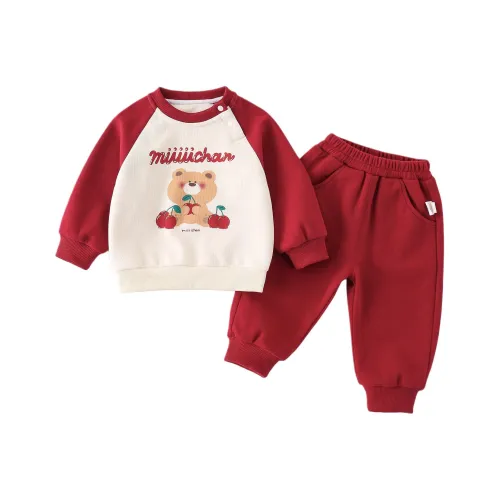 XiaoJinBu Красный Baby Повседневная Спортивная Одежда