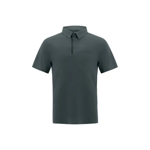 Under Armour SS25 Поло Мужское Глубокий Синий Серый