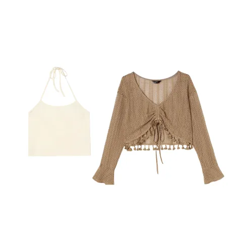 LOUISY AO Кофе+Абрикос Женские Повседневные Костюмы