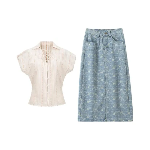 MARIE·COCO Топ+Юбка Женские Комплекты Юбка
