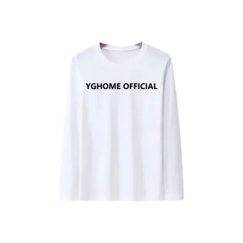 YGHOME OFFICIAL Белый Унисекс Футболки