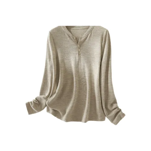 IHIMI Хаки Женские T-рубашки