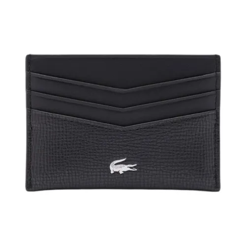 Lacoste Держатель для карт из коровьей кожи Мужской Черный