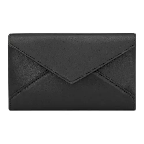 SAINT LAURENT Телячья кожа Кошелек Женские Черный
