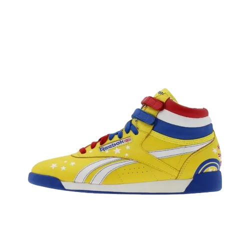 Reebok совместный бренд Freestyle Hi High Топ Скейтборд Кроссовки Женские Желтые