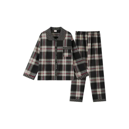 MIMOSA CHUR Винтаж Клетка Женские Пижамные Комплекты