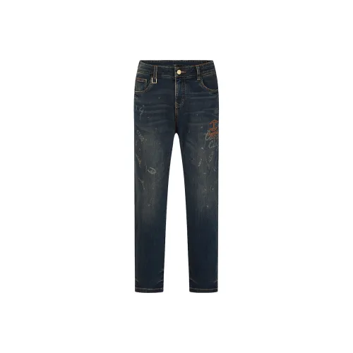 Cavalli Class Темно-синий Мужской Джинсы