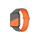 [Gray & Orange]2 Трех-Линк Силиконовый Магнитный Ремень