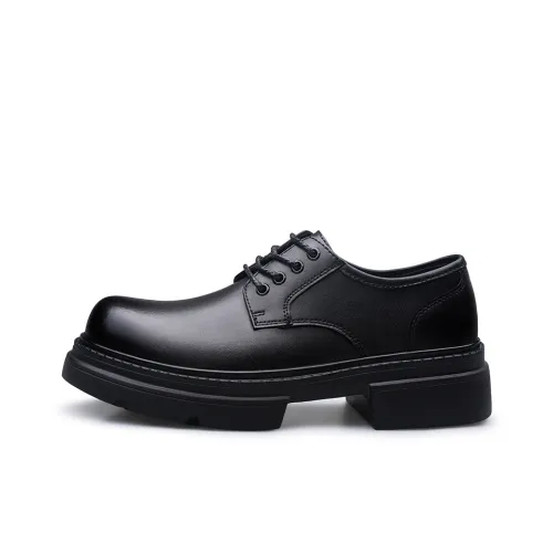 CALIFBULL Повседневные кожаные туфли с низким верхом черные [Размер кожаной обуви 40 в этой модели = Спортивный размер обуви 41] Мужской