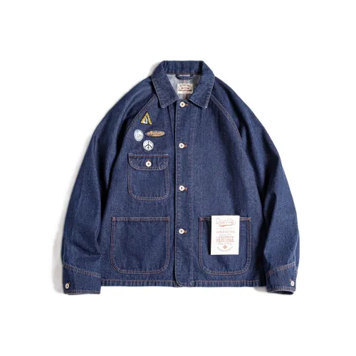 MADEN Western Denim Куртки и Пальто Мужской