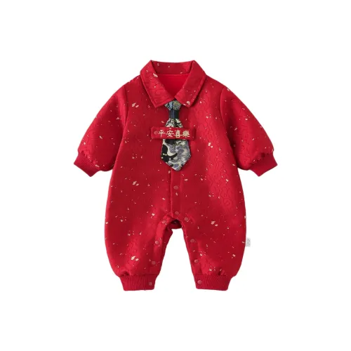 XiaoJinBu Красный Детский Комбинезоны Ползунки