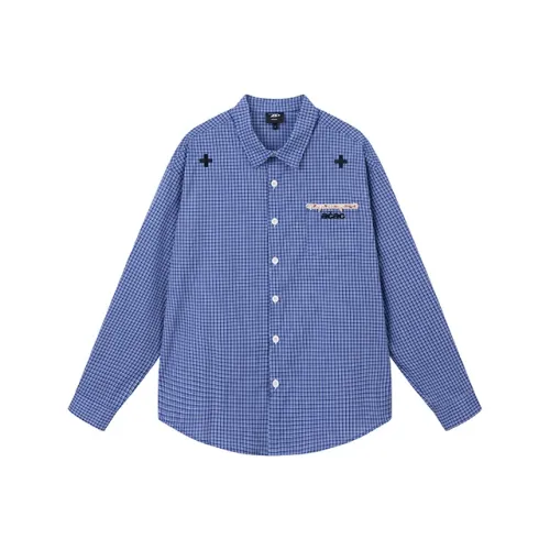A Chock Синий Унисекс Рубашки