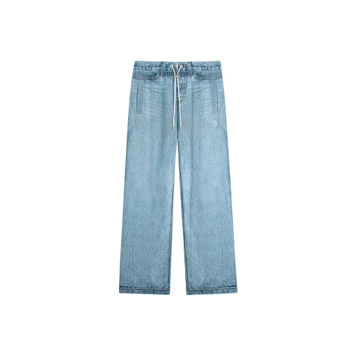 Magn Lens Синий Мужской Повседневные Брюки