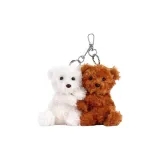 Пара плюшевых брелоков в виде медвежонка (ароматизированная версия)