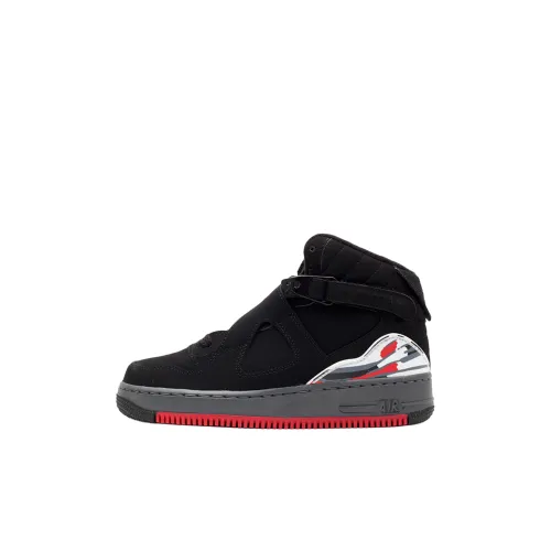 Jordan Air Джордан Fusion 8 MID Топ Детские Баскетбольные Кроссовки Черный Унисекс