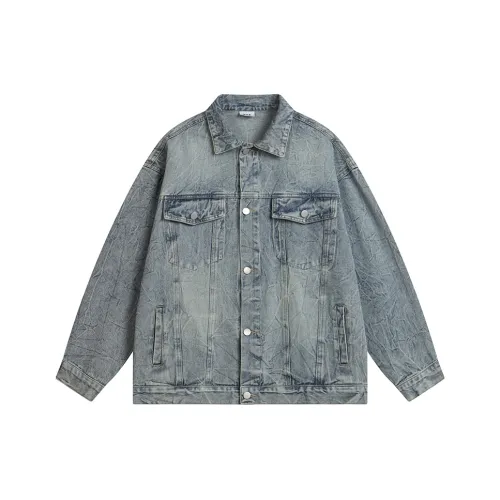 YEARNED Синий Унисекс Джинсовые куртки