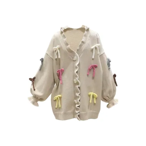 SYEEE WITH U Абрикос Женская Трикотажная